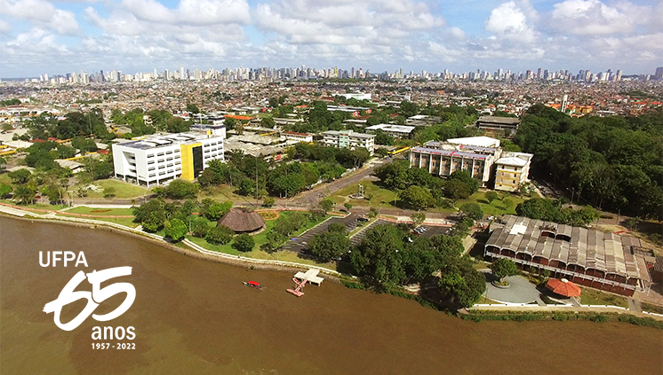 Vista aérea do Campus Guamá da UFPA.