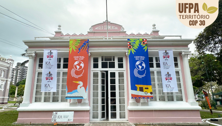 Fotografia registra a fachada do prédio do ICA.